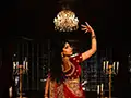 Indian bride dances in the Music Room