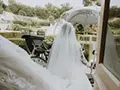 the bride and her carriage