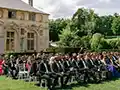 wedding ceremony in a chateau