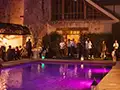 the chateau pool by night