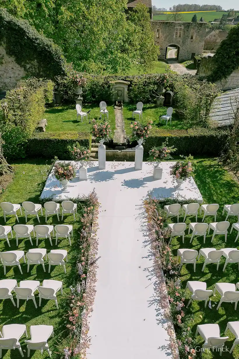 rose garden for wedding ceremonies