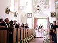 wedding photograph in the Vallery church