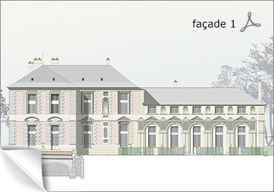 East facade of the chateau by Dimitri Signolle