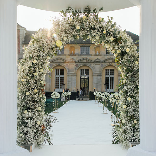 ceremonies at the chateau and Vallery's church